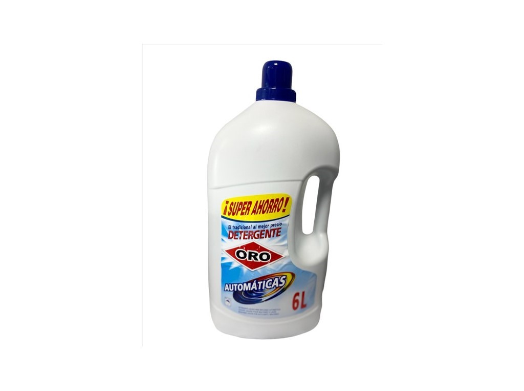 ORO Detergente líquido Automáticas para lavadora - Jabón de 2,5 litros - 50  lavados - Gran poder antimanchas y máxima blancura - Jabón ideal para toda